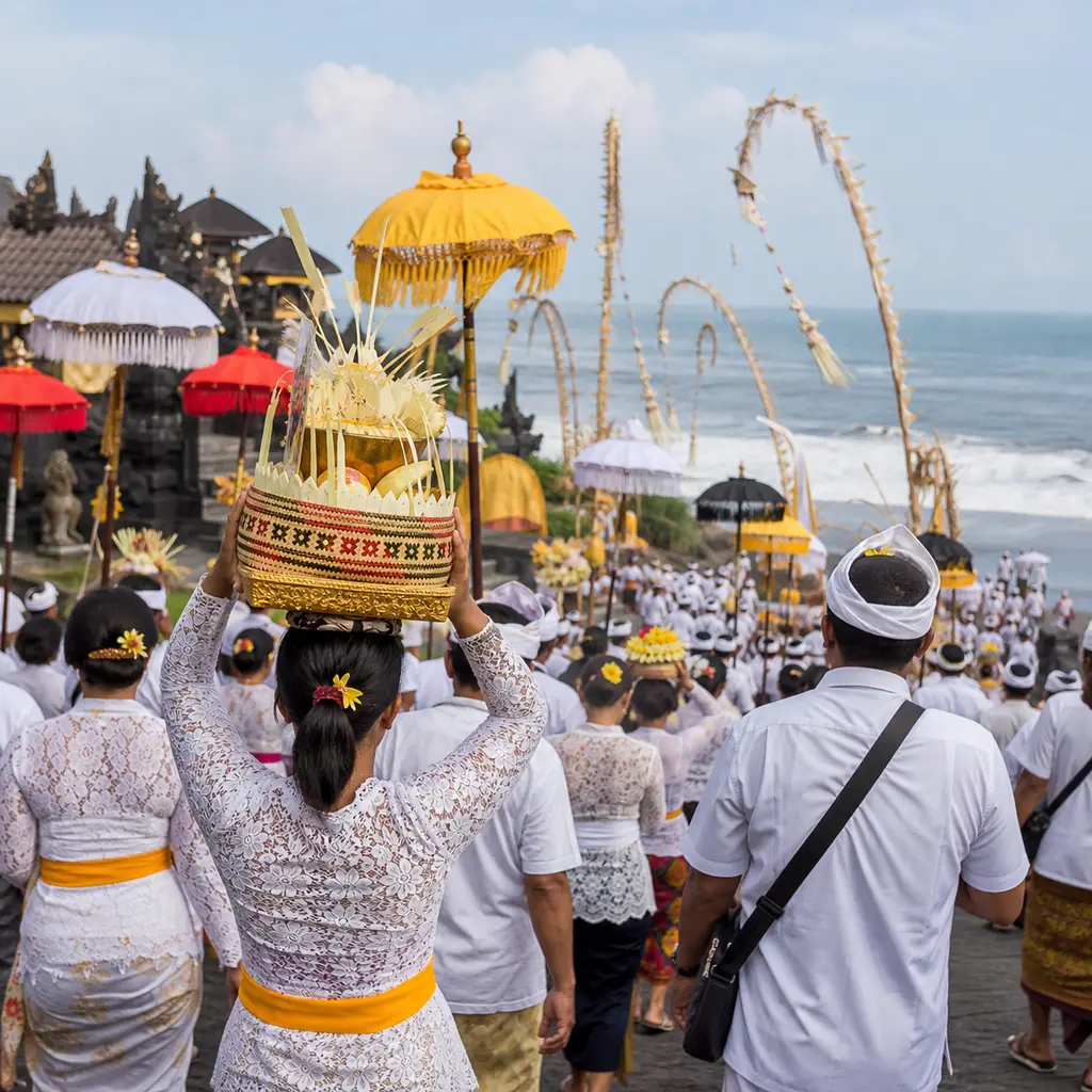Melasti ceremonie Bali