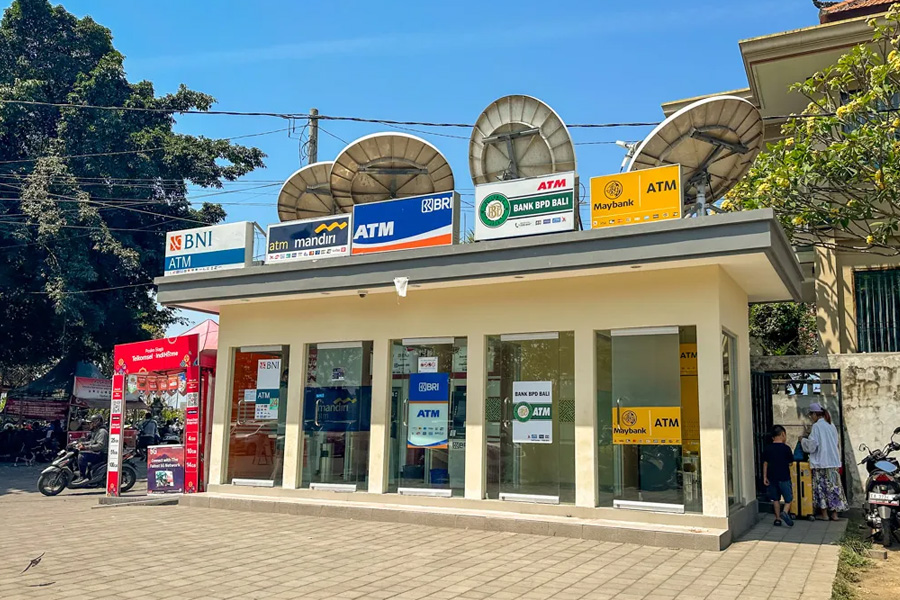 Pinautomaten betalen op Bali
